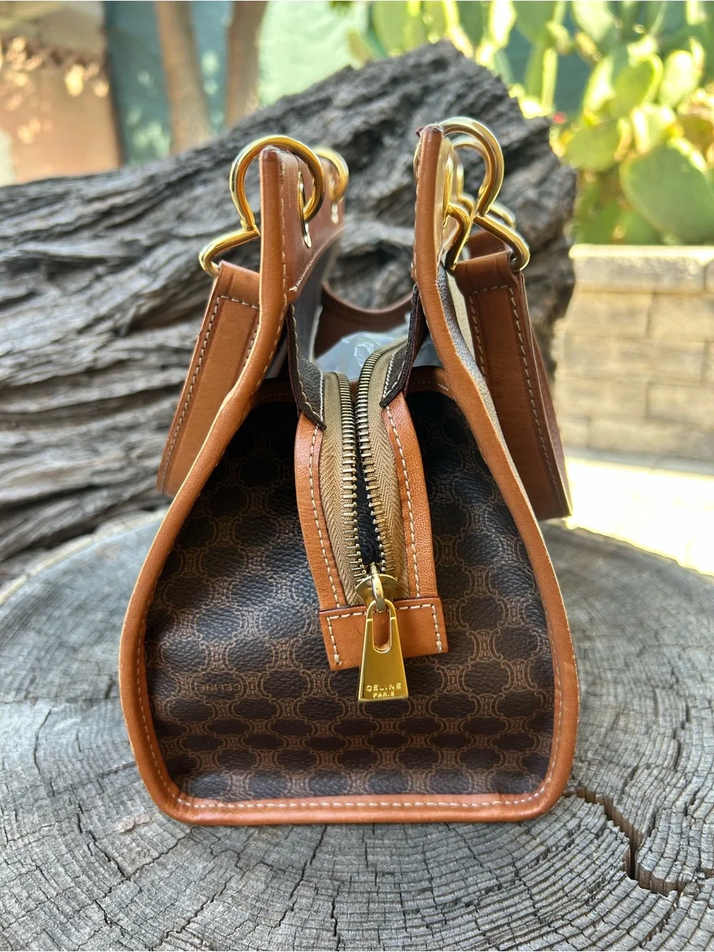 Celine Vintage Brown Tote